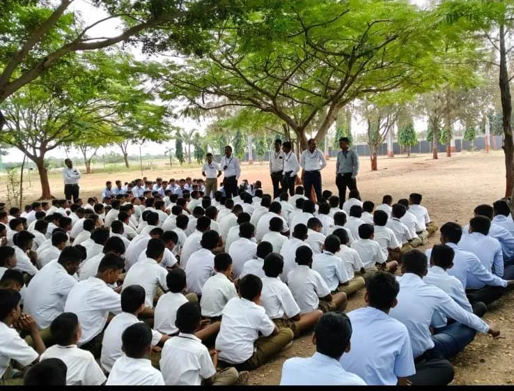 Students studying in library
